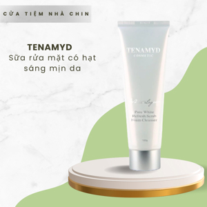 Sữa rửa mặt trắng da Tenamyd Pure White Refresh Scrub Foam Cleanser 120g