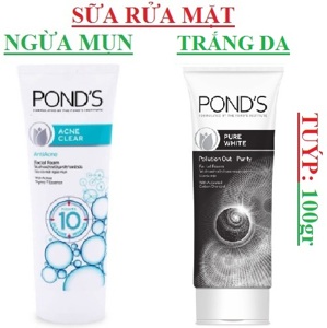 Sữa rửa mặt trắng da tinh khiết Pond's Pure White Facial Foam 100g