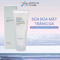 Sữa rửa mặt trắng da tự nhiên sạch sâu làm mềm da xóa mờ các vết thâm, nám  Premium Whitening Arbutin Foam Cleanser
