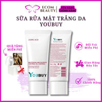 Sữa rửa mặt trắng da YOUBUY - YOUBUY tẩy tế bào chết, kiểm soát dầu, làm sạch bụi bẩn, không gây kích ứng cho da,...