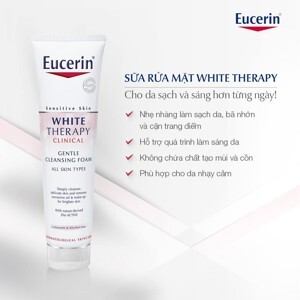 Sữa rữa mặt trắng sáng da Eucerin White Cleansing Foam 150ml