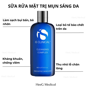 Sữa rửa mặt trị mụn iS Clinical Cleansing Complex 480ml