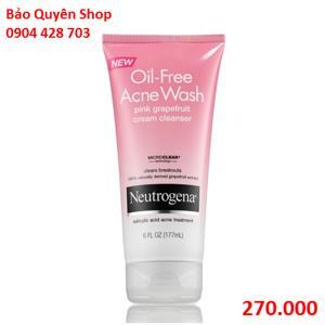 Sữa rửa mặt Neutrogena Oil-Free Acne Wash Pink Grapefruit Cream Cleanser