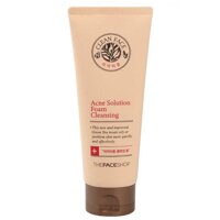 Sữa Rửa Mặt Trị Mụn ngăn dầu The Face Shop Clean Face Acne Solution Foam Cleansing 150ml (Phiên Bản Mới 2018)