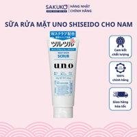 Sữa Rửa Mặt UNO SHISEIDO Sạch Sâu Cho Nam Có Hạt SCRUB Nội Địa Nhật Bản 130g - SAKUKO