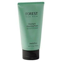 Sữa Rửa Mặt Và Cạo Râu Cho Nam Innisfree Forest for men Shaving and Cleansing Foam 150ml