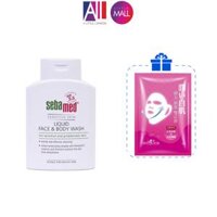 Sửa rửa mặt và tắm toàn thân cho da nhạy cảm Sebamed pH 5.5 Sensitive Liquid Face &amp; Body Wash Nhập khẩu - Phần 1 - 50ml