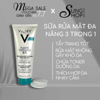 Sữa rửa mặt Vichy 3 trong 1 làm sạch sâu tẩy trang toner