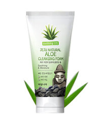 Sữa rửa mặt Welcos Jeju Natural Aloe Cleansing Foam – 120g, sạch bụi bẩn và cặn trang điểm, dưỡng ẩm da khỏe
