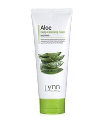 Sữa rửa mặt Welcos Lynn Aloe Deep Cleansing Foam Soothing -120g, làm sạch, giữ ẩm cho da