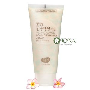 Sữa rửa mặt Whamisa Organic Flowers Foam Cleansing Cream 200ml