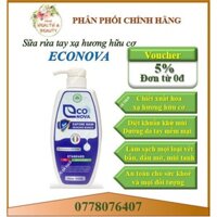 Sữa rửa tay xạ hương hữu cơ organic Econova làm sạch diệt khuẩn khử mùi,dưỡng da tay mềm mại,không khô da,lưu hương lâu