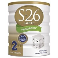 Sữa S-26 số 2 Gold Progress của Úc cho trẻ từ 6 đến 12 tháng hộp 900g