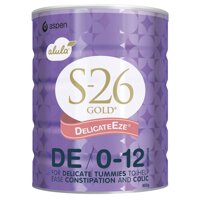 Sữa S26 Gold cho bé từ 0-12 tháng Alula Delicateeze 850g