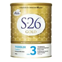 Sữa S26 Gold Úc số 3 (1+) 900gr – Lon
