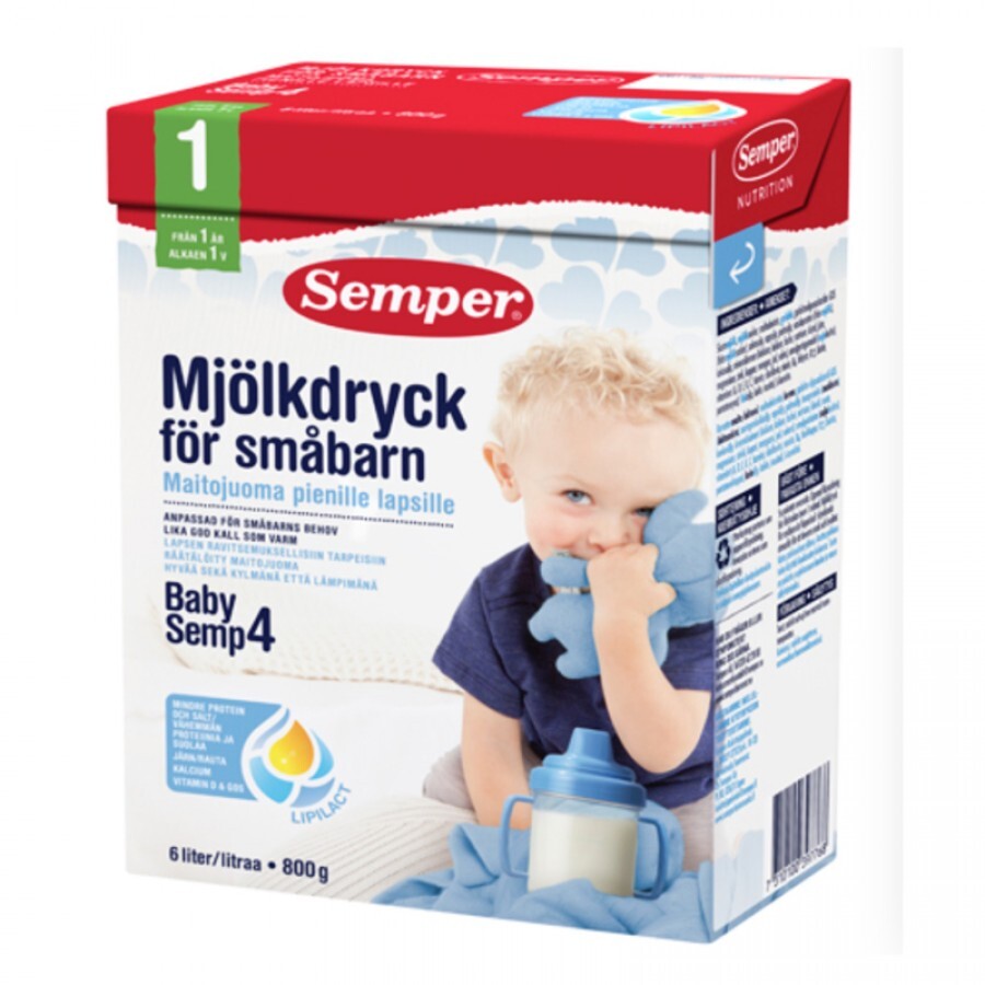 Sữa Semper BabySemp số 4 của Thủy Điển cho trẻ từ 1 đến 5 tuổi hộp 800g