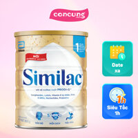Sữa Similac 0+ 850g (0-12 tháng) (Bao bì cũ: Similac Số 1 900g (0-6 tháng) - Giao bao bì ngẫu nhiên)