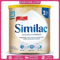 Sữa Similac 3 400g IQ HMO | Trẻ 1-2 Tuổi, Phát Triển Toàn Diện | Mua Similac 3 Chính Hãng Abbott, Giá Rẻ Nhất Tại Babivina