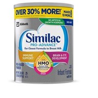 Sữa Similac Advance Non GMO - HMO của Mỹ cho bé 0 -12 tháng (873g)