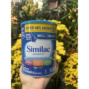 Sữa Similac Advance OptiGRO nội địa Mỹ cho bé từ 0 đến 12 tháng hộp 873g