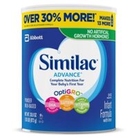 Sữa Similac Advance OptiGRO HMO NON-GMO cho bé từ 0 – 12 tháng tuổi, hộp 873g của Mỹ