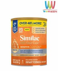 Sữa Similac cho bé hay nôn trớ 0-12 tháng Similac 360 Total Care Sensitive 857g