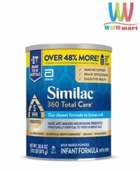 Sữa Similac cho bé từ 0-12 tháng Similac 360 Total Care 5 HMO Prebiotics 873g