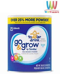 Sữa Similac cho trẻ từ 12-24 tháng tuổi Similac Go&Grow Milk-Based Toddler Drink 873g