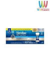Sữa Similac nước cho bé từ 0-12 tháng Similac 360 Total Care 5 HMO Prebiotics 59ml x12 ống