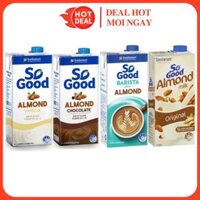 Sữa SO GOOD Hạnh Nhân Barista/Socola/Vani Nhập Khẩu Úc Hộp 1L