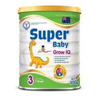 Sữa Super BaBy Gorw iq dành cho trẻ từ 1-10 tuổi lon 900g ( hàng kèm quà )