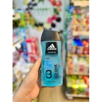 Sữa Tắm ADIDAS 3in1 Ice Dive Tây Ban Nha - 250ml ( Tắm & Gội & Rửa Mặt)