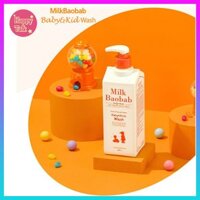 Sữa tắm an toàn cho bé 500ml Hàn Quốc / Milk Baobab Baby & Kids Wash