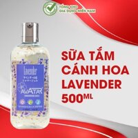Sữa Tắm Avatar Lavender Hương Hoa Nhật Bản Với Cánh Hoa Thật Lavender 500ml