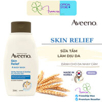 Sữa Tắm Aveeno Skin Relief Body Wash Làm Dịu Da Nhạy Cảm, Khô Ngứa 354ml