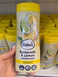 Sữa tắm Balea Cremedusche Buttermilk & Lemon 300ml, hương chanh sữa (mẫu mới)
