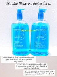 Sữa tắm Bioderma dưỡng ẩm dạng gel 1L