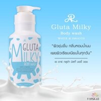 Sữa Tắm Bò Làm Trắng Da Milky Gluta 800ml xài thả ga tặng  kèm thêm 1 sữa rửa mặt