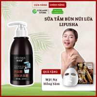 Sữa tắm bùn núi lửa LIFUSHA - Sữa tắm LIFUSHA tắm trắng da, loại bỏ thâm sạm - COGANIC STORE