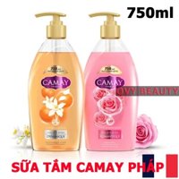 Sữa tắm CAMAY 750ml nhập khẩu Pháp mùi hương sang trọng tinh tế, chăm sóc tóc và da đầu hiệu quả