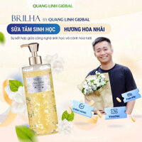 Sữa tắm cánh hoa nhài BRILHA giúp lưu hương lâu giữ ẩm sâu mang hương thơm hoa nhài quyến rũ by Quang Linh Global 600ml