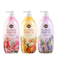 Sữa tắm Cao Cấp dưỡng trắng, cấp ẩm Shower Mate Flower Perfume Body Wash Hàn Quốc 900ml - Rose Cherry Blossom