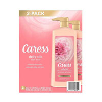 Sữa Tắm Caress Daily Silk Floral Oil Essence Body Wash 2x750ml