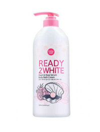 Sữa tắm Cathy Doll Ready 2 White – 500ml, chiết xuất từ tinh chất hoa hồng và bột ngọc trai, mang lại làn da trắng sáng, mềm mịn tự nhiên