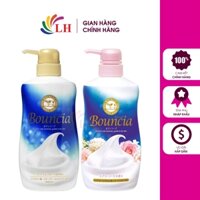 Sữa tắm chiết xuất sữa bò tươi Cow Bouncia Body Soap giúp dưỡng trắng và sáng mịn da (480ml)