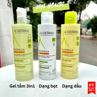 Sữa tắm cho bé Aderma Exomega Control dưỡng ẩm glycerin, cấp nước baby da khô, da cơ địa, ngứa, eczema cream skincare