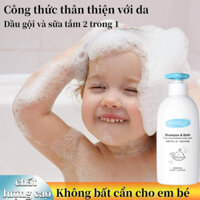 Sữa tắm cho bé sữa tắm gội cho bé sơ sinh sữa tắm em bé 500ml Chống ngứa và kìm khuẩn Nuôi dưỡng da