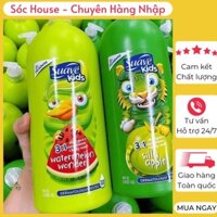 Sữa tắm cho bé Suave ⚡ HÀNG CHÍNH HÃNG ⚡ Sữa tắm Suave kid 3in1 Chai 1.18l Hương trái cây, dịu nhẹ cho mắt bé