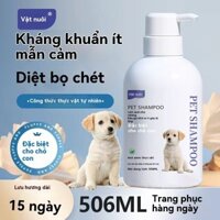 Sữa tắm cho chó, dầu gội đặc biệt cho chó con, sữa tắm, làm sạch nhẹ nhàng, loại bỏ mạt, kháng khuẩn, giữ hương lâu dài, sản phẩm cho thú cưng