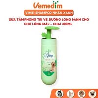 Sữa tắm cho chó lông màu Vemedim Vime-shampoo diệt ve, rận, bọ chét chai 300ml